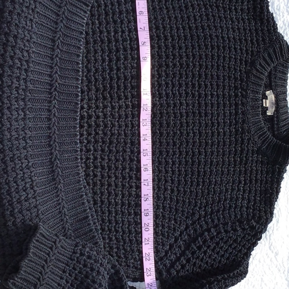 VTG Navy Burberry Unisex Cotton Crewneck Sweater Large - Picture 10 of 16
